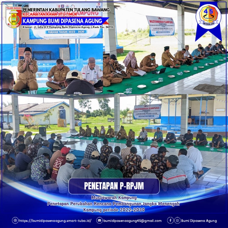 MUSKAM PENETAPAN PERUBAHAN RENCANA PEMBANGUNAN JANGKA MENENGAH (P-RPJM) 2022-2030