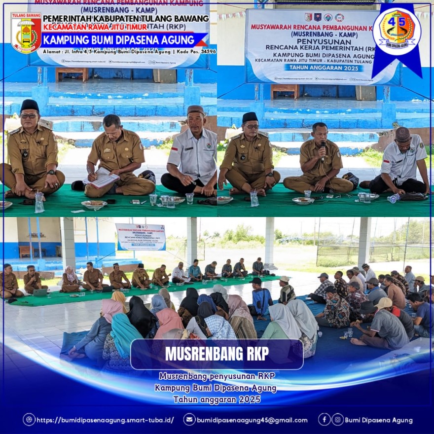 Musrenbang Penyusunan RKP Tahun Anggaran 2025 Kampung Bumi Dipasena Agung