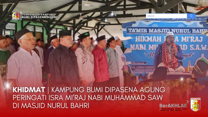 Kampung Bumi Dipasena Agung Peringati Isra mi'raj Nabi Muhammad SAW di Masjid Nurul Bahri